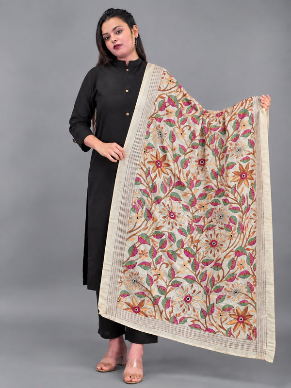 Tussor Silk Dupatta Made By Masuma Khatun