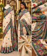 Gachi Tussar Kantha Saree
