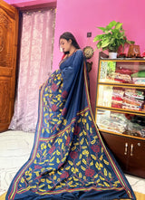 Blended Bangalore Silk Kantha Saree