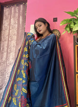 Blended Bangalore Silk Kantha Saree