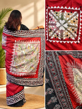Kantha Stitch Saree
