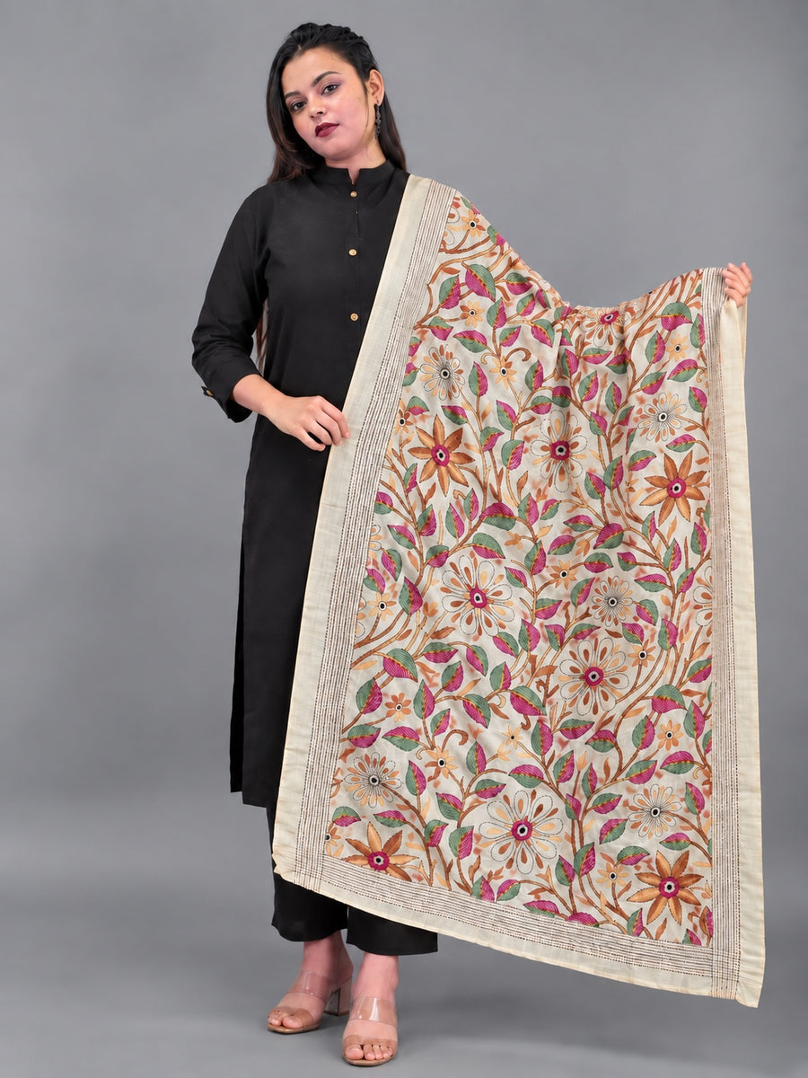Tussor Silk Dupatta Made By Masuma Khatun