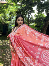 Blended Bangalore Silk Kantha Saree