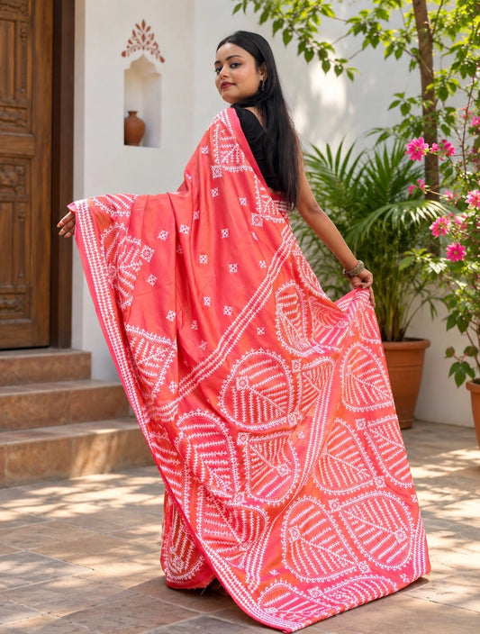Blended Bangalore Silk Kantha Saree