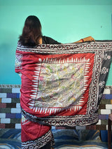 Kantha Stitch Saree